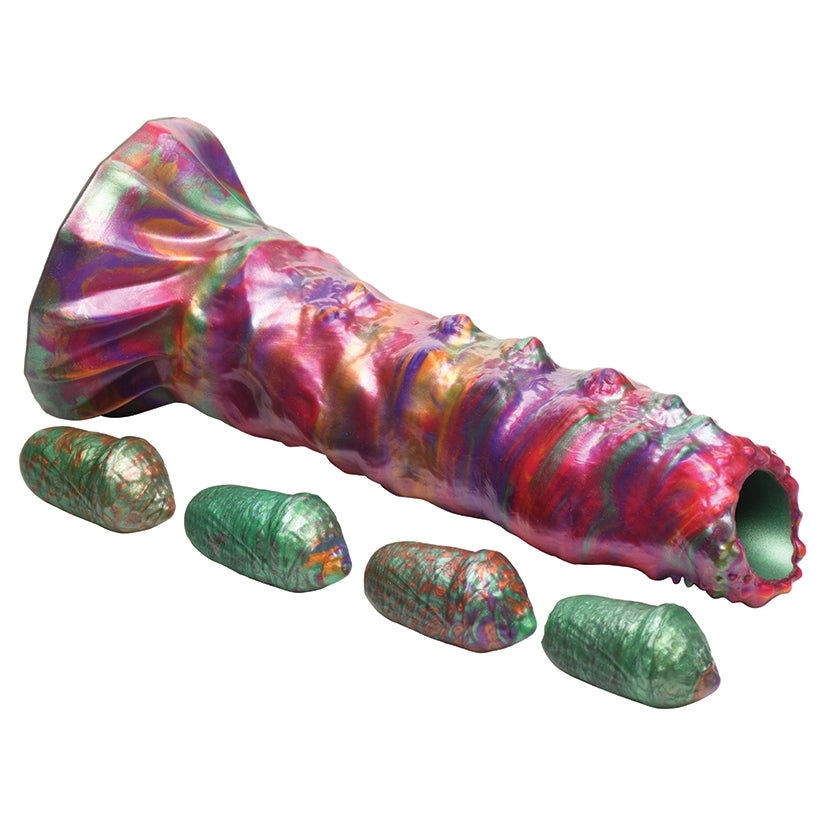 Creature Cocks Larva Silicone Ovipositor Dildo with Eggs