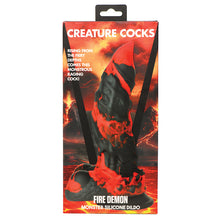 Load image into Gallery viewer, Creature Cocks Fire Demon Monster Silicone Dildo
