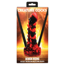 Load image into Gallery viewer, Creature Cocks Demon Rising Scaly Dragon Silicone Dildo
