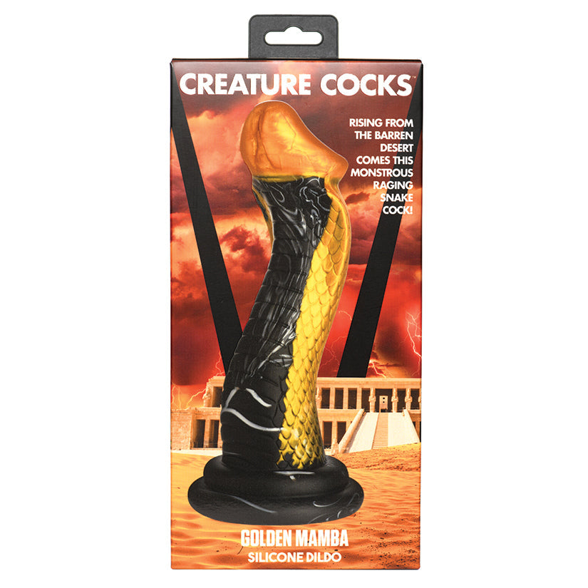 Creature Cocks Golden Mamba Snake Silicone Dildo