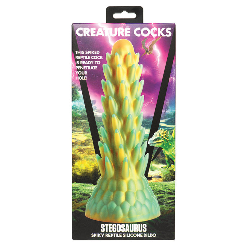 Creature Cocks Stegosaurus Spiky Reptile Silicone Dildo